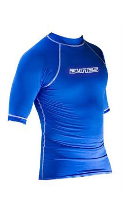 DUNES Lycra Short Sleeves - bleu royal / blanc