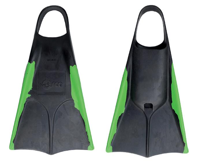 Orca Fins - noir / vert