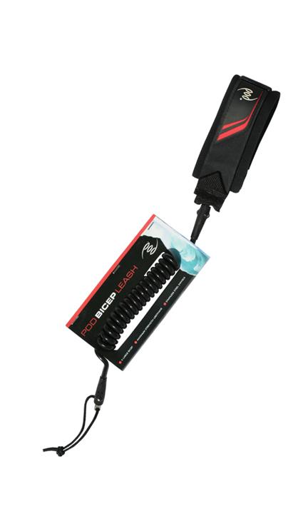 POD Red Series X Large Bicep Black Leash