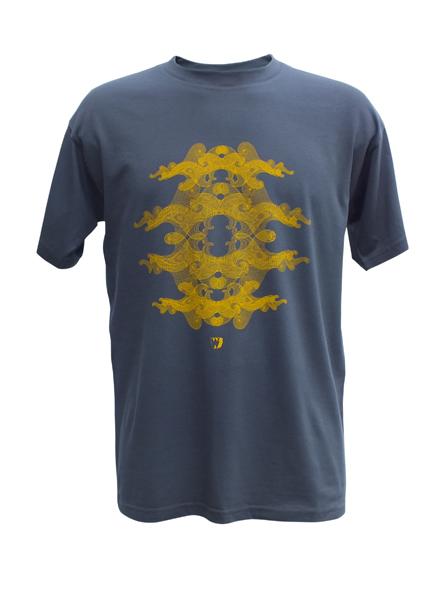 WEIRDWAVE Fractal Waves Tee-shirt Dark Grey